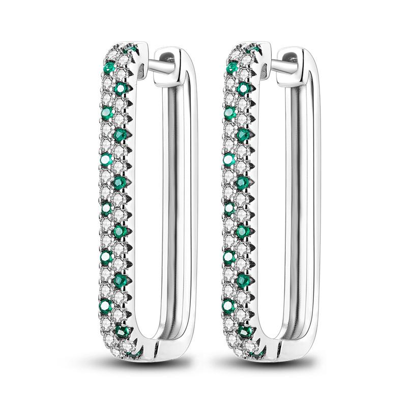 Hoop Earrings New silver 925 Rainbow, Shell, Women's Earrings Making jewelry For Women as Wedding Party Gifts