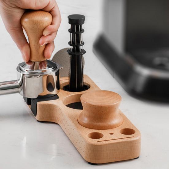 Coffee Tamper Holder Stand Espresso Distributor Mat Rack 51mm 53mm 58mm Coffee Portafilter Holder Coffee Maker Tool Accessories Barista Gift