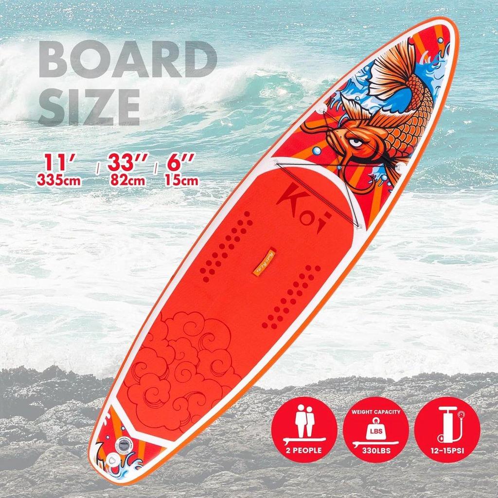 FunWater SUP 320/350cm – 2-Person/Family, Double-Layer PVC, Accessories, Beginner-Friendly – SUPFR01D