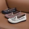 Women's Knitted Flat Shoes Lightweight Comfortable Office Work Loafers Slip On Casual Breathable Mesh Walking Shoes Round Toe Dressy Flats for Women