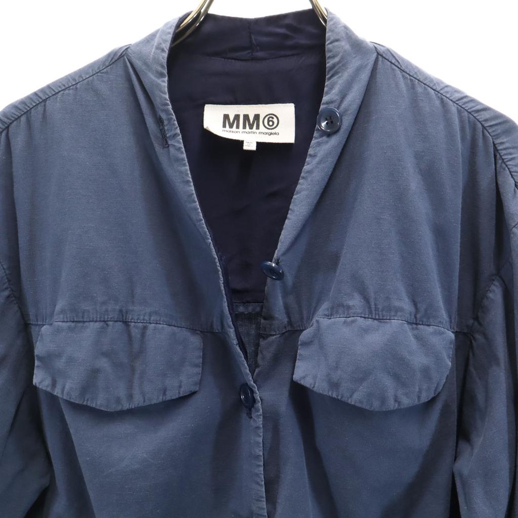MM6 Maison Martin Margiela Made In Italy Long Sleeve Deformed Long Shirt Women Used