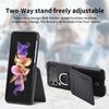 Card Slot Leather Ring Holder Case For Samsung Galaxy Z Flip 4 Flip3 Flip5 Flip4 Flip 5 3 Zflip4 Zflip3 Protective Cover Coque