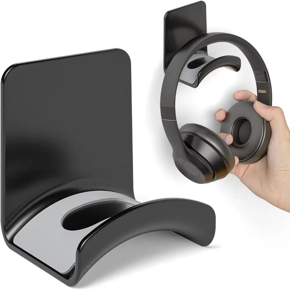 Adhensive Headphone Hook Wall-mounted Earphone Display Stand Headphone Stand for Gaming Headsets