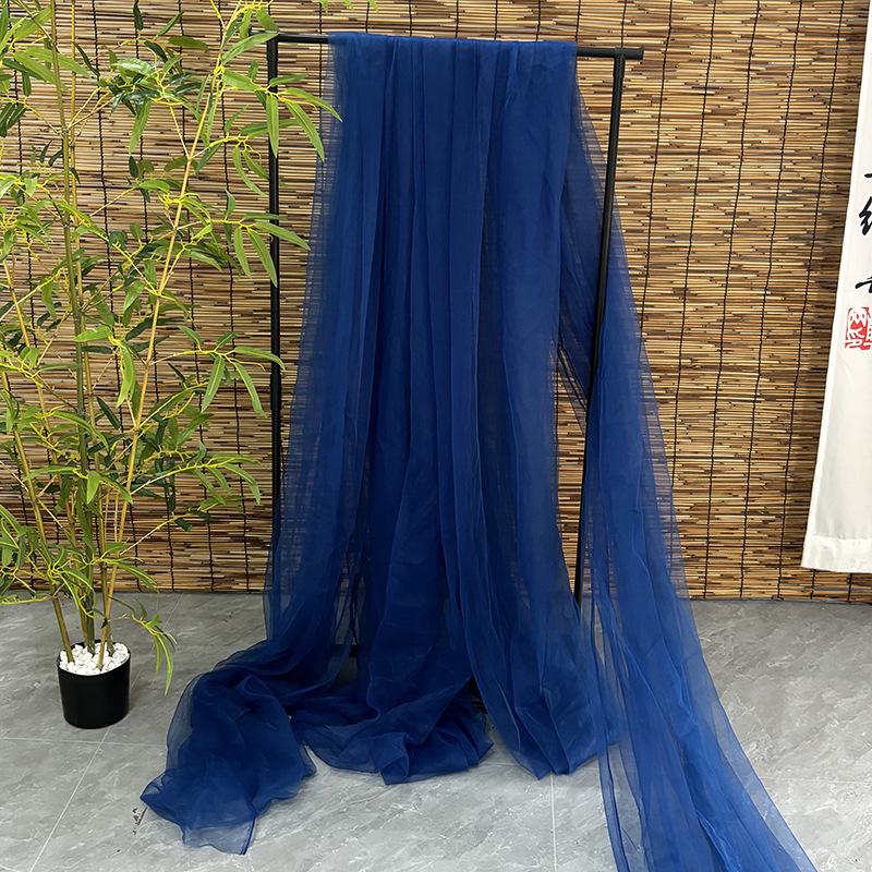 Светло-розовая марлевая занавеска с цветами сакуры с розовым нефритом и акцентами цвета розовой фасолевой пасты - швейцарская противомоскитная сетка для потолка салона красоты.