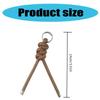 Handcrafted Triangular PU Leather Rope Keychain Lightweight Keyring Ornament Decors For Everyday Use or Travel