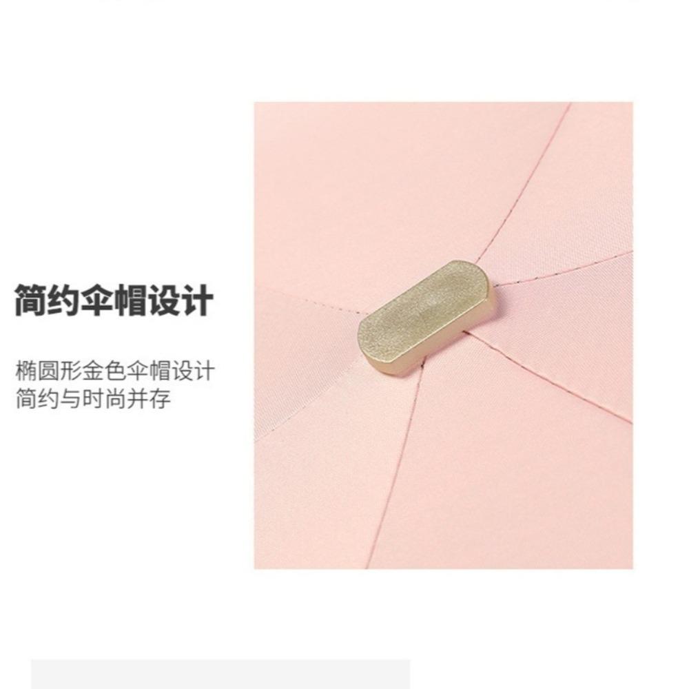 1Pc Five-folding Mini Sun Umbrella Pocket Rain Umbrella Vinyl Folding UV Ultraviolet Protection Sun Shade Pocket Parasol Capsule