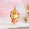 Серебряный 3D кулон Hello Kitty в виде банта - Аксессуары для украшений с танцующей кошкой