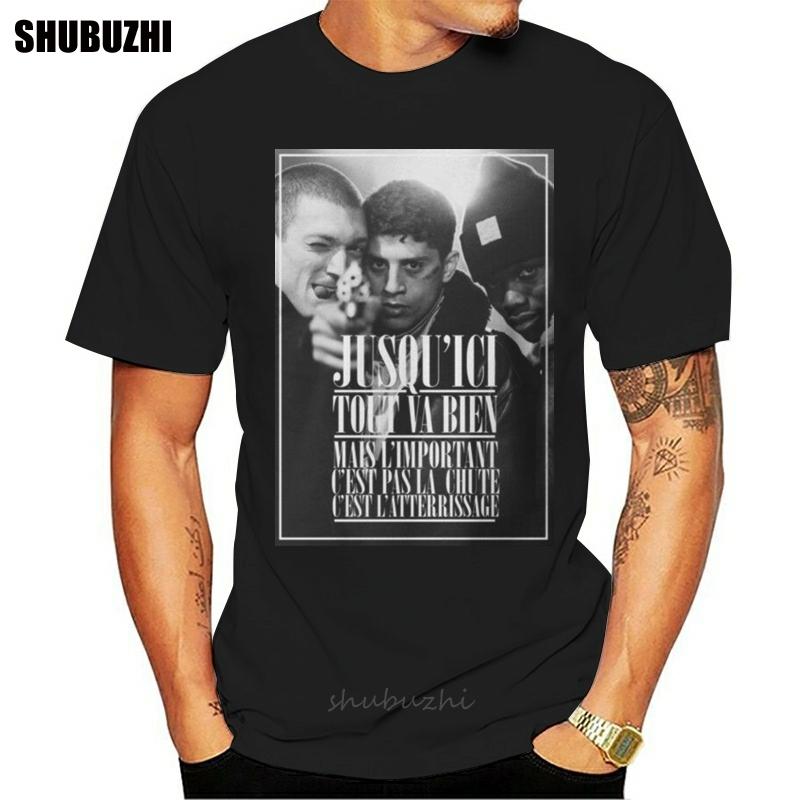 La Haine Unisexs Black T Shirt Size S To 2xl Fullfigured Tee Shirt For Unisex Unisex Male Brand Teeshirt Unisex Summer Cotton T Shirt