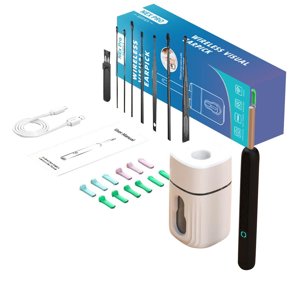 Визуальный ушной пинцет, Беспроводной эндоскоп для чистки ушей, Инструмент для чистки ушей высокого разрешения