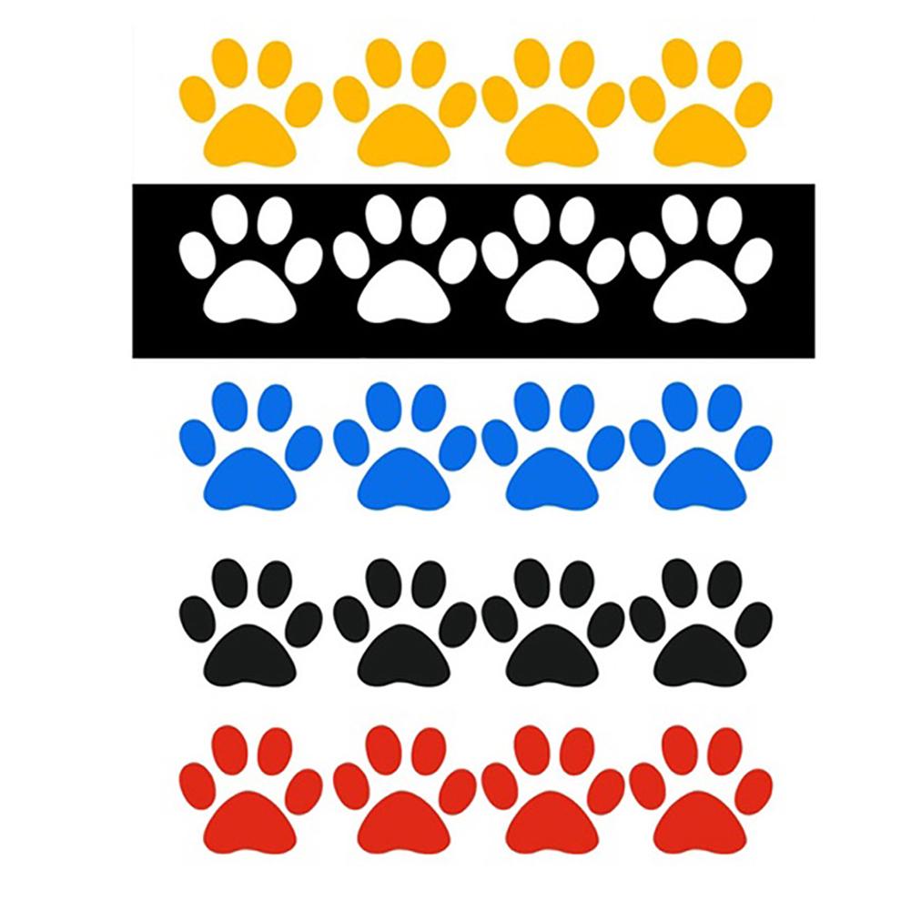 Cute Cat Paw Footprint Reflective Car-Styling Vehicle Decals Sticker Decoration Auto Stickers