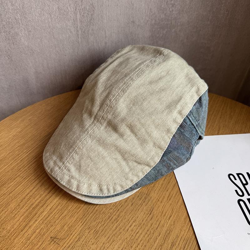 Simple color matching, washed and old forward hats, men's and women's street anti-cap, retro fashion subculture trend