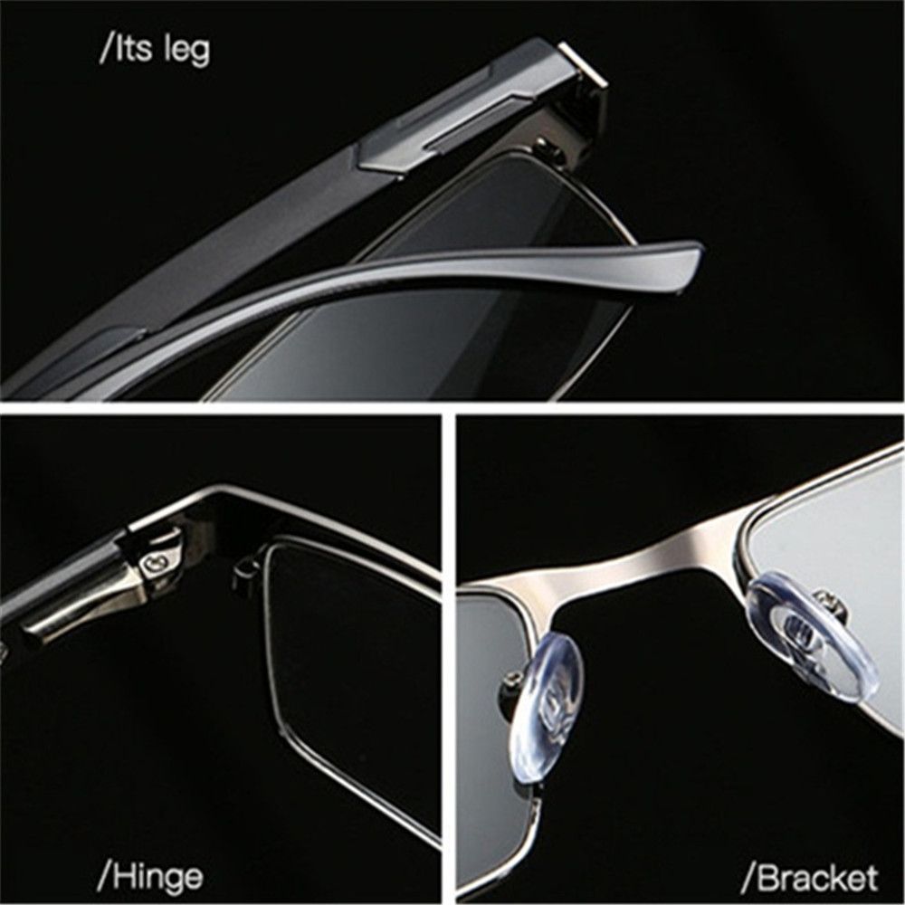 Titanium Alloy Flexible Portable Business Reading Glasses Vision Care +1.00~+4.0 Diopter Eyeglasses