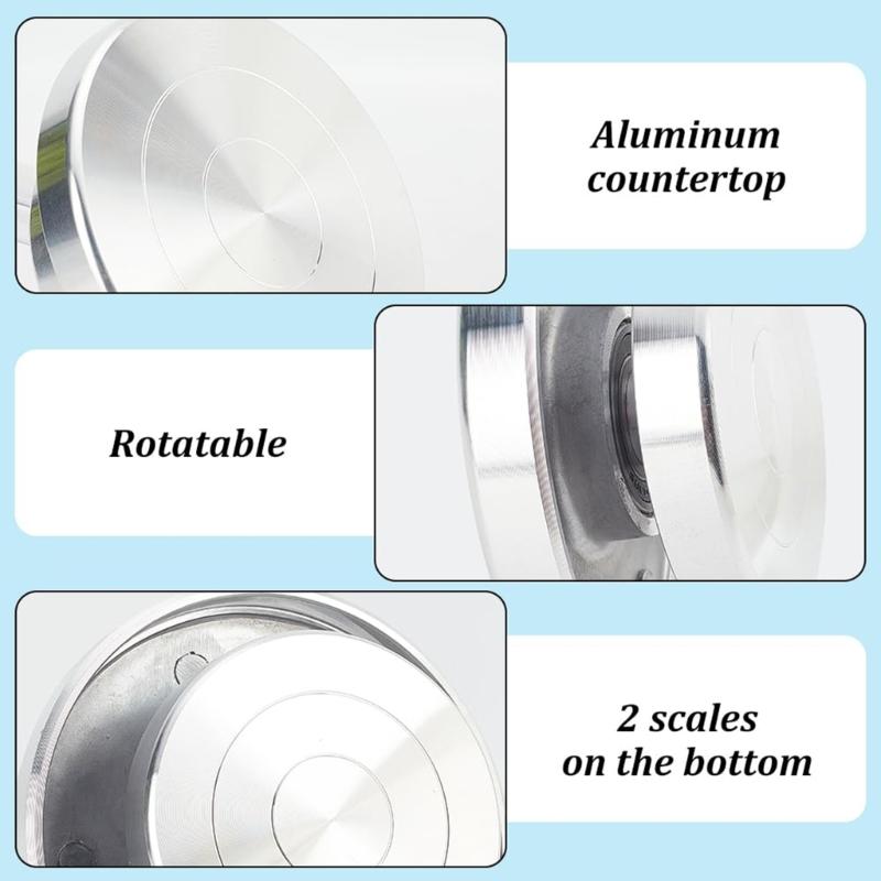 6/8/10/12 дюймов Двустороннее гончарное колесо-вертушка Поворотный круг для лепки Поворотный круг Поворотный круг для лепки глины