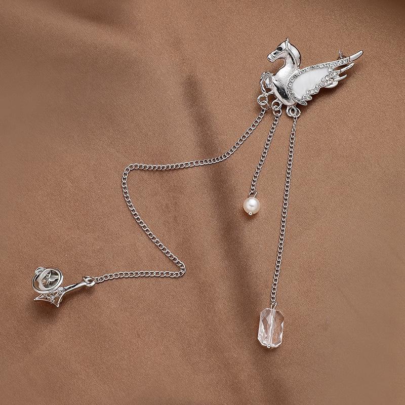 Средневековая винтажная брошь с бриллиантовой буквой - ретро-роскошные украшения для женщин высокого класса