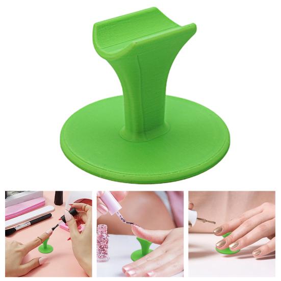 Nail Art Finger Holder Plastic Manicure Stand with Wide Base Stable Finger Support for Gel Acrylic Nail Application
