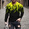 Long Sleeve Tee Shirts For Men,Mens Fashion Printed O-Neck T-Shirt Tops Casual Sport Athletic Pullover Blouse