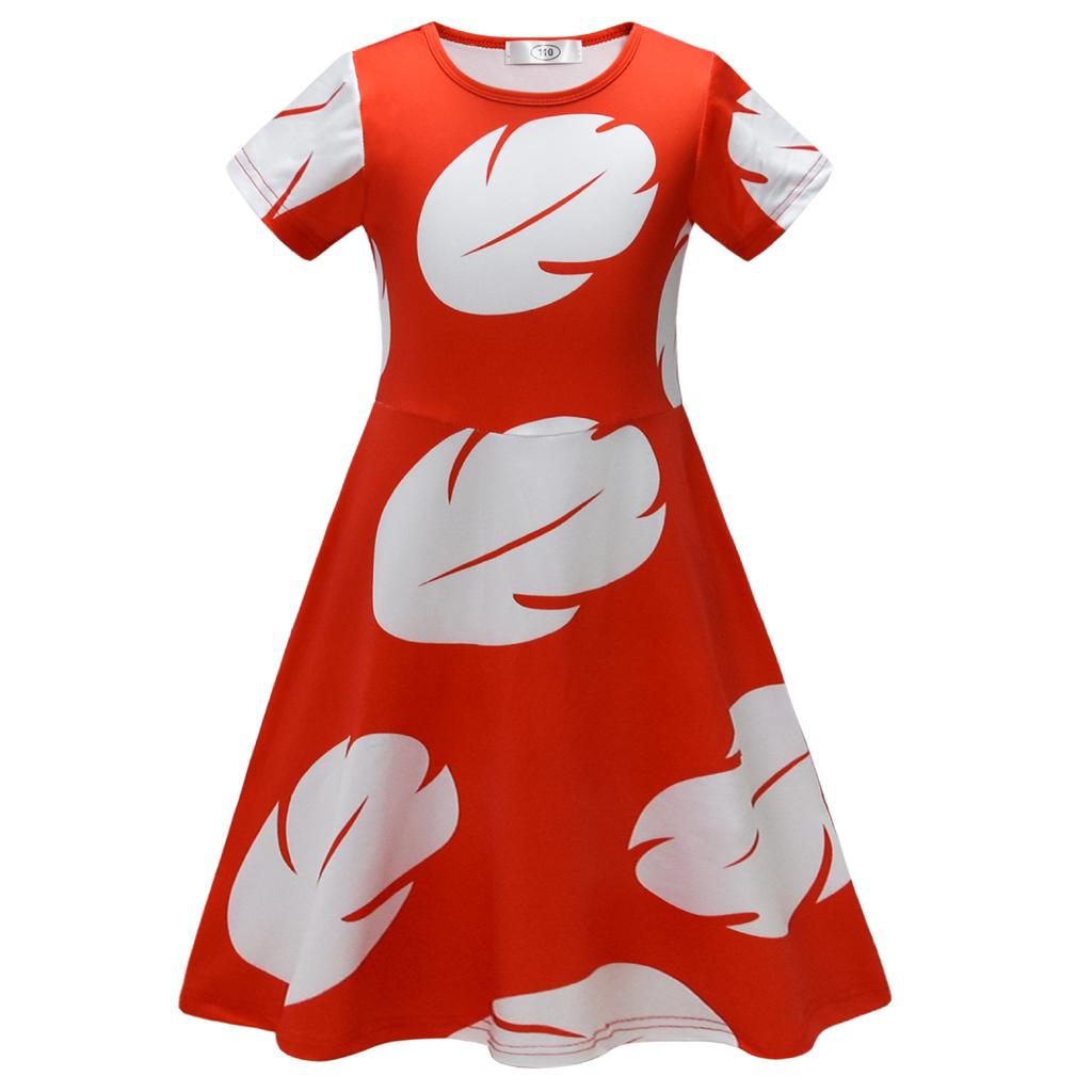 New Star Baby Lilo And Stitch Lilo Cos Girls Short Sleeve Dress + Bag