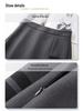 Women's Gray High-Waist A-Line Midi Skirt: Spring 2025 Elegant Bodycon Design