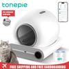 Tonepie 65L Automatic Smart Cat Litter Box Self Cleaning Fully Enclosed Cat Litter Box Pet Litter Tray