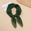 Fashionable New Versatile Headscarf Large Square Scarf Solid Color Scarf Women'S Simulated Silk Satin Scarf