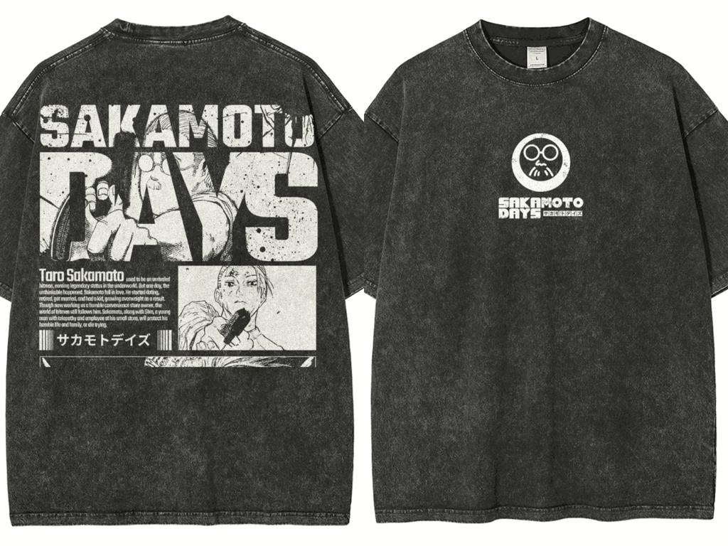 Hot Funny Anime Sakamoto Days Manga Graphic Print T-shirt Women Men Streetwear Hip Hop Harajuku Fashion Loose Casual Oversized Top Summer New Tee