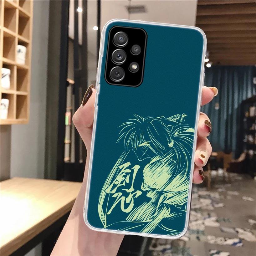 Аниме Rurouni Kenshin Мягкий чехол для телефона для Samsung Galaxy A52 A42 A32 A12 A22 A51 A50S A30S A20S A10S A71 A41 A31 A21S A40 A20E A