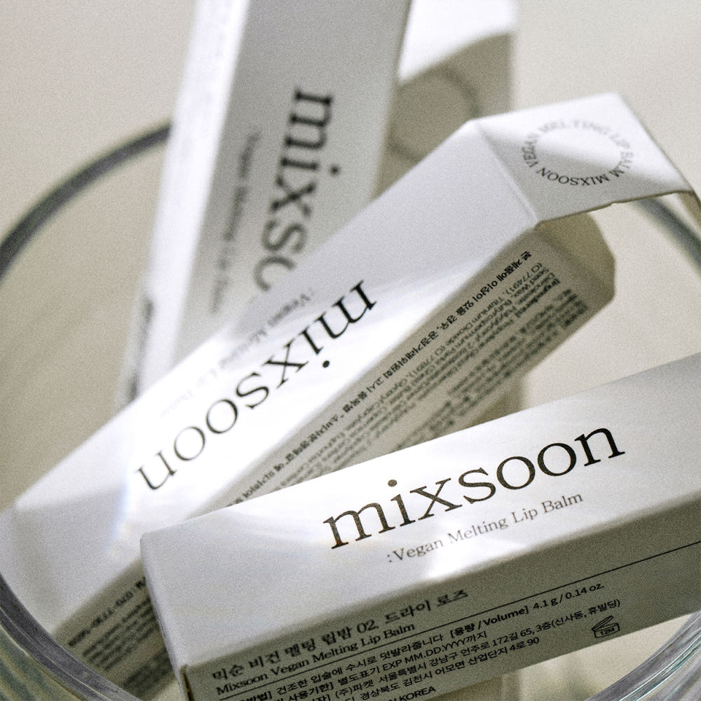 mixsoon Vegan Melting Lip Balm 4.1g Korean Moisturizing Lip Care Balm