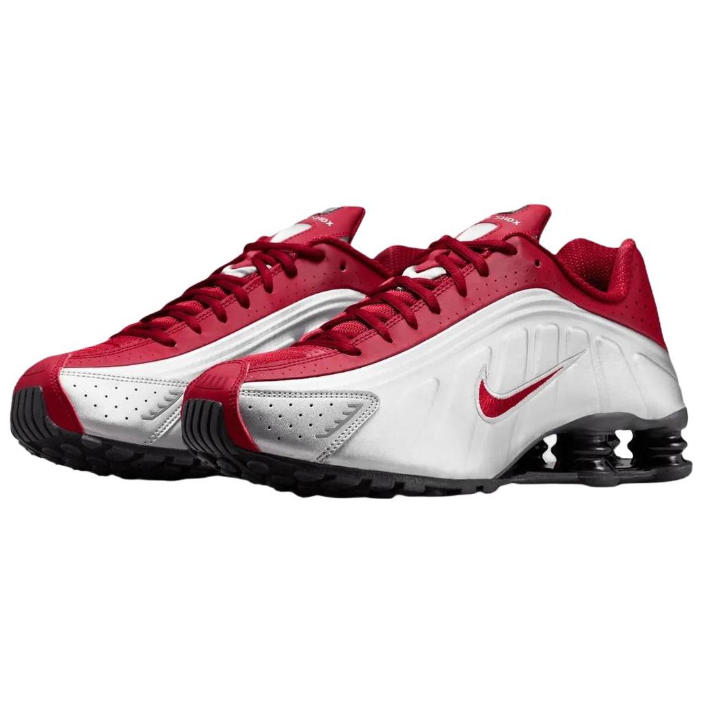 Nike Shox R4 Дышащие Беговые Кроссовки Мужские Серебристый Красный HQ1988-009
