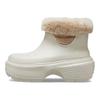 Crocs Ботинки Stomp на подкладке Удобные Прочные Короткие ботинки Женские ботинки Белые 208718-160