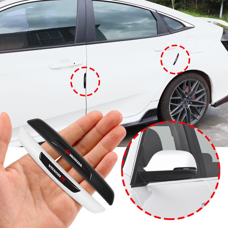 AQO1 4Pcs Car Anti-collision Strips Auto styling Accessories For Honda civic accord fit jazz pilot CRV odyssey passport city shuttle