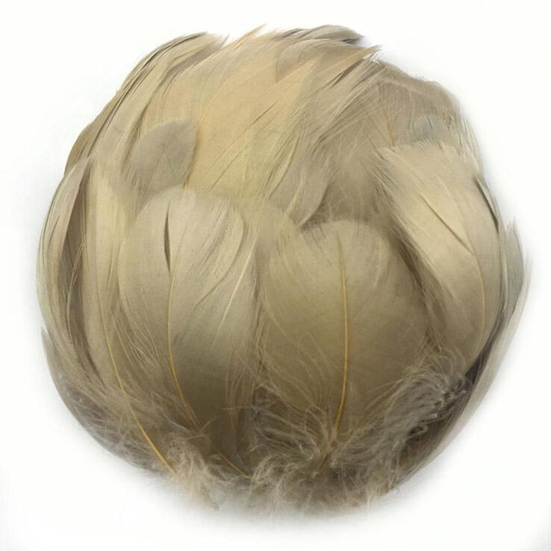 Colorful Party Feathers Craft Natural Goose Feather For Diy Home Decor White Wedding Feathers 100Pcs/Pack Garment Accessories