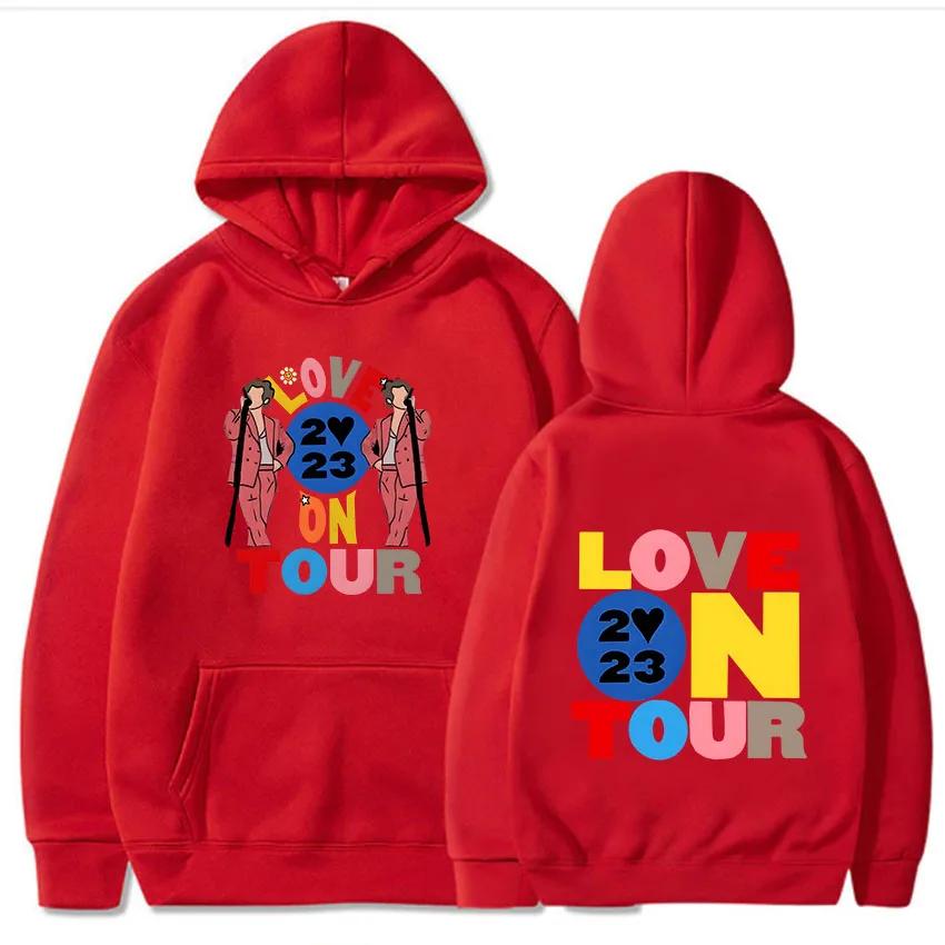 Худи Harrys House Love on Tour Мужской Винтажный R&B Свитшот Harajuku Эстетичное Худи Одежда Осенний Пуловер
