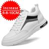 Fashion New Men's Height-increasing Sports Shoes with an Inner Height of 8 Cm, Casual Shoes for Men, Genuine Leather Elevator Shoes
