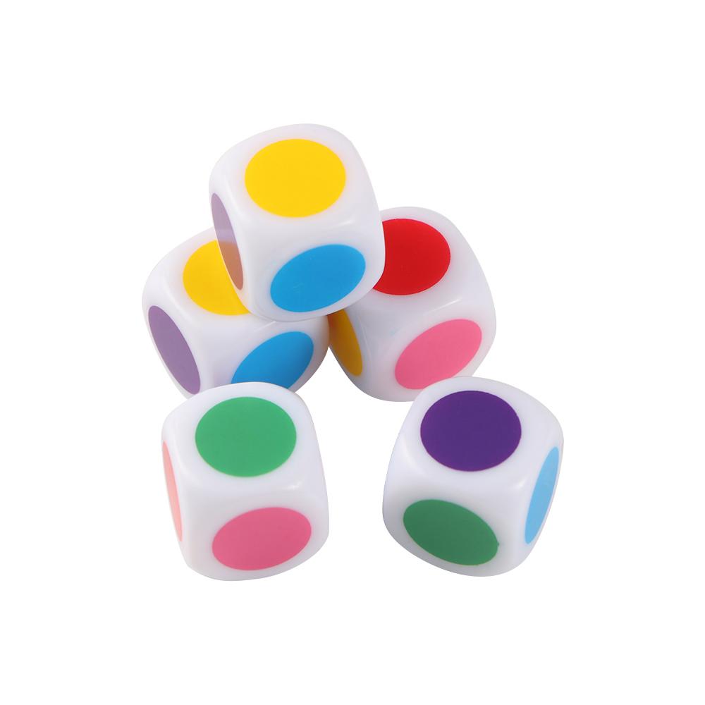 for Kids Family Puzzle Game Table Games Acrylic Board Game Six Sided White Color Dices Cube Dice