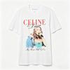 2026 Celine Dion Metal Funny Large Printed Cotton Women  T-Shirt Short Sleeve T-Shirts Titanic Movie Hipster Tops Family Matching