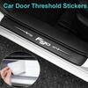 AJX1 For Ford FIGO Logo Car Door Sill Protector Sticker Waterproof Anti Scratch Guard Plate Decal Auto Modification Accessories