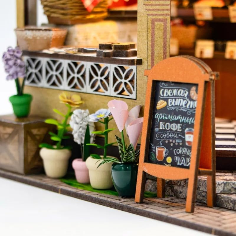 (t-FREAK) Dollhouse DIY Kit Set Miniature Bakery Julia Bakery