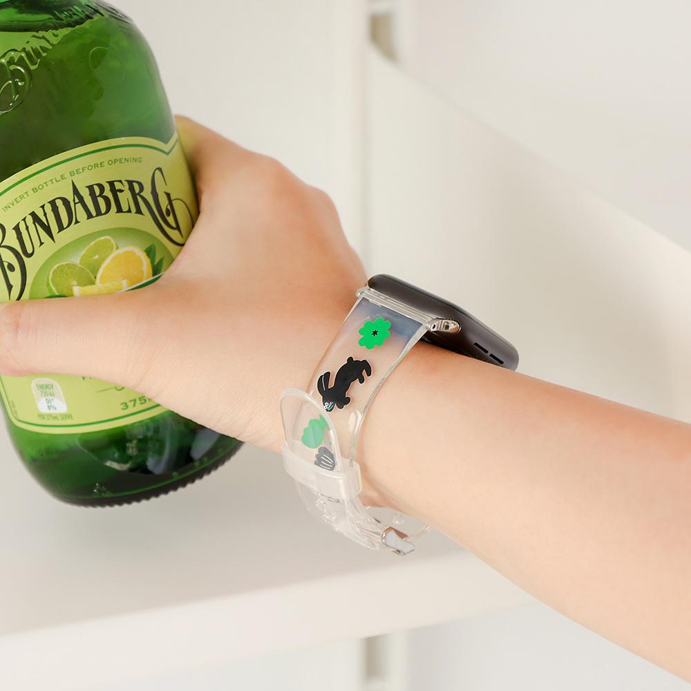 Beuleonchibeuladeo Прозрачный ремешок Apple Watch Версия 2 Для 38-41 мм