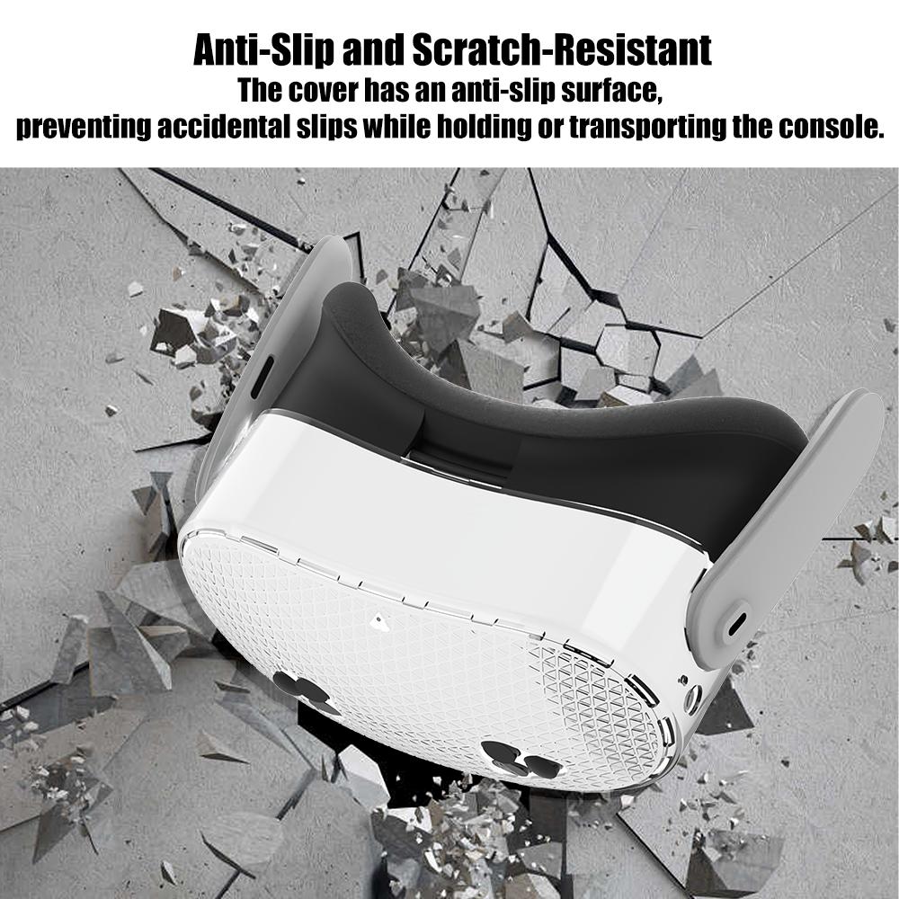 Защитный чехол для головы Meta Quest 3S, кристальный чехол для хоста Q3S, крышки для линз, VR-аксессуары