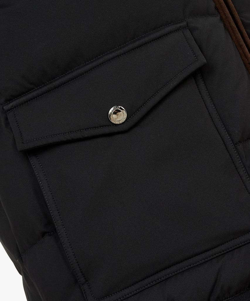 Man On The Boon [Kired] Collared Down Padded Jumper_Black 4714309102