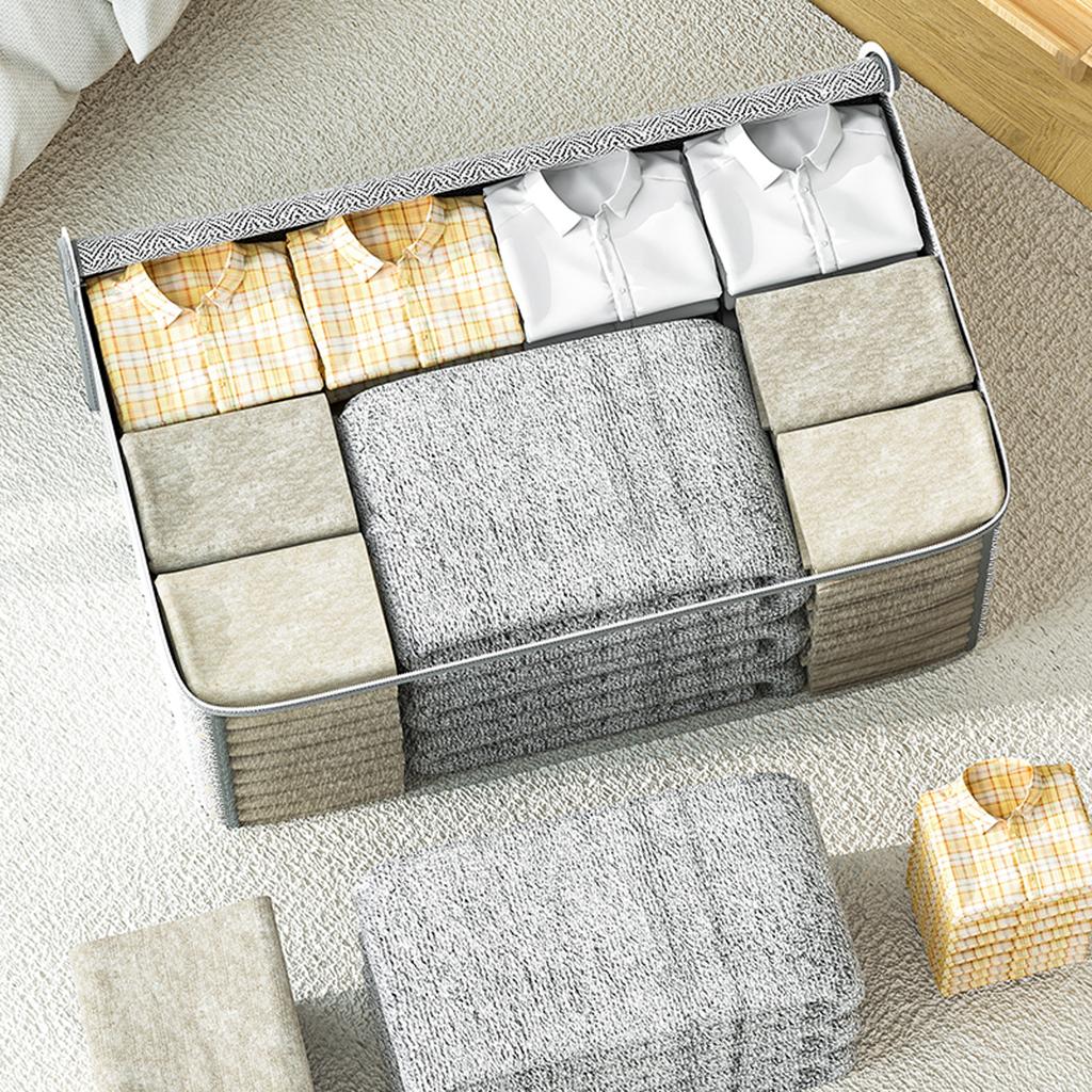 Folding Large Capacity Non-woven Storage Bag Clothing Quilt Pillow Children's Toy Storage Organizer Portable Storage Bag