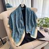 Spring And Autumn Fashion Versatile Large Square Scarf 90Cm Scarf Simulation Silk Shawl Women'S Satin Headscarf