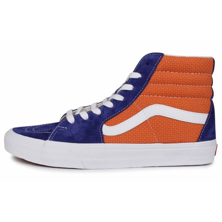 Vans Sk8 Casual Fashion High Top Skate Shoes Unisex Sneakers Blue Orange VN0A4U3CWTJ