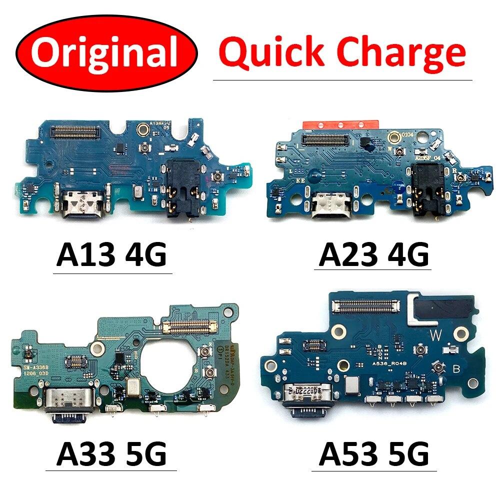 USB-порт для зарядки, док-станция, соединительная плата, гибкий кабель для Samsung Galaxy A13 A23 A33 A53 A73 4G 5G, запасные части
