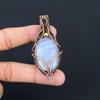 Beautiful Owyhee Opal Handmade Pure Copper Wire Wrapped Pendant Jewelry