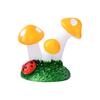 Delicate Mushroom Statue Cartoon Resin Ornamental KTY