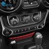 Real Soft Carbon Fiber Sticker For Jeep Wrangler JK JKU 2011 2012 2013 2014 2015 2016 2017 Car AC Cigarette Light Panel Trim