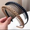 1PC Hair Clip Frosted Color Headband Women's Non-slip Band Teeth Simple Pressure Headband Face Headband Hair Accessories