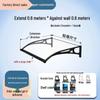 Rainproof Sunshade Awning with Gutter for Balcony or Door
