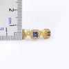 Nidin Luxury Women's Open Adjustable Ring Gold Plated 4 Colors Shine Zircon Jewelry Crystal for Female Engagement Party Gifts